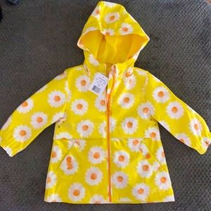 Daisy patterned raincoat